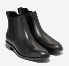 Men Cole Haan Hawthorne Chelsea Plain Leather Boots Black C38726 Size 12