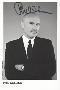 PHIL COLLINS GENESIS SINGER HAND SIGNED AUTHENTIC 4x6 PHOTO BECKETT BAS COA