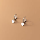 Girls Child 925 Sterling Silver Heart Charm Small Huggie Hoop Earrings A1373