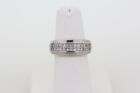 14k White Gold Princess Cut Diamond Band Ring - Size 5.5 (9576048-1)