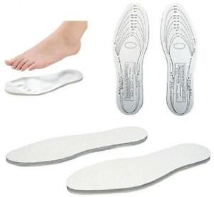 2 PAIR Memory Pillow Foam Insoles One Size Fits All Cut To Fit One Pair New