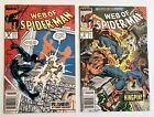 Web of Spider-Man Lot of 2 / #36 1st Tombstone / #48 1st Demogoblin Marvel 1988
