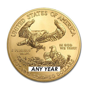 1 oz American Eagle $50 Gold Coin - Random Year US Mint Gold American Eagle 1 oz