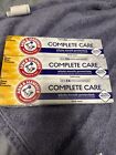 Arm & Hammer Complete Care Fluoride, Fresh Mint Toothpaste - 6 oz Lot of  3