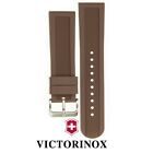 New Victorinox Swiss Army Rubber Strap Brown Diver Watch Band 22mm 20mm x1