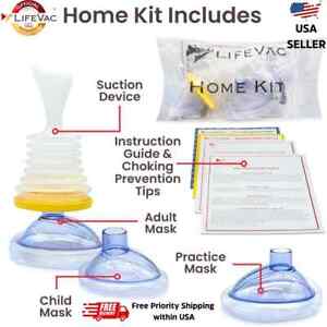 LifeVac Portable Home Kit -First Aid Anti-Choking Device for Adult and Children,