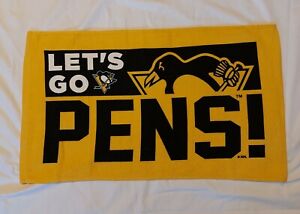 Pittsburgh Penguins rally towel lets go Pens