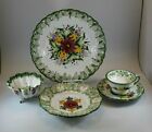 5 Piece Place Setting Vestal Alcobaca Portugal China Dinner Plate Bowl Salad Cup