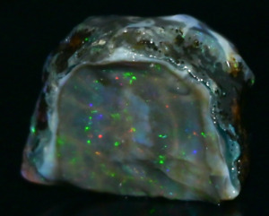 Multi Fire Opal Rough 37.35 Carat Natural Ethiopian Opal Raw Welo Opal Gemstone