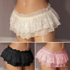 Womens Ladies Lace Mini Skirts Micro Thong High Waist Short Underwear Lingerie