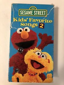 Sesame Street Kids Favorite Songs 2 VHS Elmo Children’s Video Sing Along