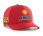 Nascar Penske Pennzoil #22 Joey Logano Red Brrr Trucker Baseball Hat 47 Brand