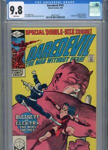 DAREDEVIL #181 MT 9.8 CGC WHITE PAGES MILLER STORY COVER AND ART DEATH OF ELEKTR