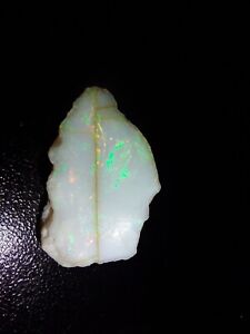 9.33ct Solid Rough White Opal Hunter Red Coober Pedy High Grade Strong colors