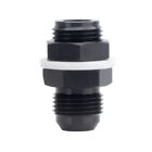 Hiwowsport -10 AN AN10 Flare Fuel Cell Bulkhead Fitting With Teflon Washer Black