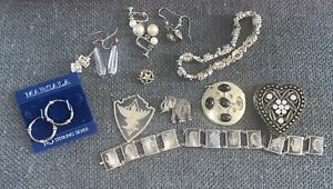 Antique Siam Sterling Silver Jewelry Lot