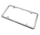 Chrome Metal Slim License Plate Frame For US Standard Plate