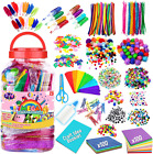 FunzBo Arts and Crafts Supplies for Kids - Assorted Craft Art Supply Kit for Tod