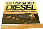 VINTAGE ORIGINAL 1979  VOLKSWAGEN VW RABBIT DIESEL SHOWROOM CAR CATALOG