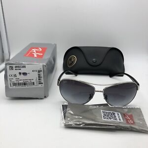 Ray-Ban Active Lifestyle Silver Black/Grey Gradient 63mm Sunglasses RB3386 0038G