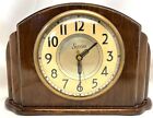 Sessions Clock Co. Vintage Wood Mantle Clock Self Starting Electric.