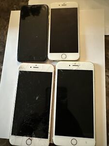 (4) Apple Iphone Lot Of 4 As-is For Parts Only 6s Plus X Se See Pics & Read!!!