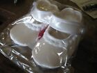 My Twinn  Authentic TODDLER WHITE SATIN SHOES W/ PEARL BUTTON  NEW