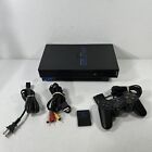 New ListingPlayStation 2 PS2 Console Bundle Fat Cables Controller Memory Card Tested Works