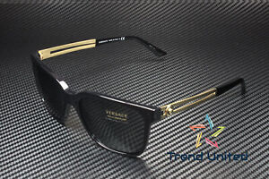 VERSACE VE4307 GB1 87 Black Grey 58 mm Men's Sunglasses