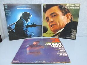 New ListingJOHNNY CASH at folsom prison,at san quentin,ring of fire (columbia 2eye) 3lp lot