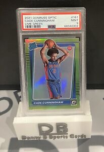 2021 Donruss Optic Cade Cunningham Rated Rookie Lime Green /149 PSA 9