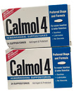 2 pack Calmol 4 Hemorrhoidal Suppositories 24 Count each Exp 05/25 Fast Ship