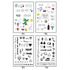 Fashion Beauty Temporary Fake Tattoo Stickers Easy Use w/ Water for Men or Women