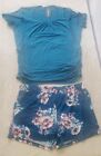 Ekouaer Women's Maternity Nursing Pajama Set Short Sleeve 2 Piece Med Breastfeed