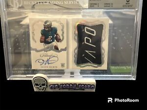 2020 Flawless Jalen Hurts Rookie Booklet Material Patch Auto /10 - Beckett 8