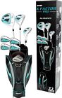 X Factor 13 Piece Golf Set All Graphite Ladies, Right Handed, Teal/Silver, Large