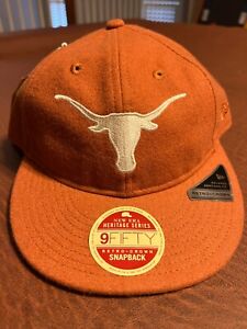 NEW Texas Longhorns New Era 9Fifty Heritage Series Snapback hat - FREE SHIPPING