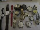 Lot of 14 vintage mechanical watches as-is for parts or repair.