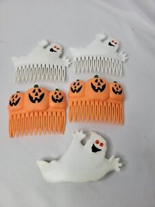 New ListingVintage Halloween Hair Combs Pumpkins Ghosts By Hallmark 1988