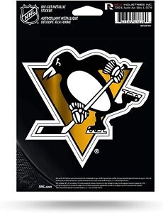Pittsburgh Penguins 5 Inch Die Cut Decal Sticker, Metallic Shimmer Design,...