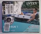 INTEX RIVER RUN 1 Lounge Inflatable Floating Water Tube BLU/WHT - NEW BOX