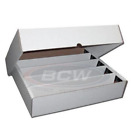 New (1) BCW 5,000 Count Cardboard Storage Box With Full Lid For Trading Cards