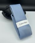 Calvin Klein Men's Silk Blend Tie ~ Light Blue ~ Geometric ~ NEW MSRP: $69.50
