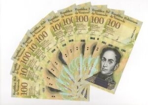 Venezuela 100,000 Bolivar Fuerte, 2017, New UNC X 50 Pcs Bundle