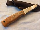HELLE (2) TEMAGAMI KNIVES -14C28N - NORWAY MADE BIRCH HANDLE + SHEATH - NEW