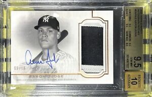 New Listing2020 Topps Dynasty Aaron Judge Game Used Patch Auto /10 Yankees BGS 9.5 10 Gem