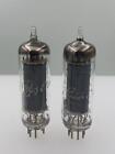 Matched Pair GE 6AQ5A Test NOS 4800gm & 4800gm Grey Plate Halo Serious Tube T104