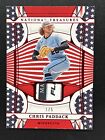 2022 National Treasures Chris Paddack Red White Blue 1/5 Laundry Tag Patch Twins