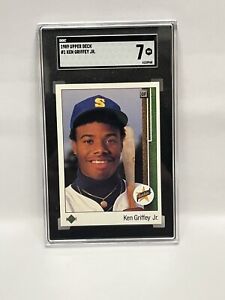 Ken Griffey Jr. 1989 Upper Deck SGC 7 Rookie Baseball Card RC Mariners MLB #1