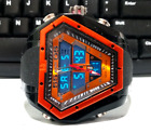 Ohsen 50mm Pentagon Case Orange Bezel Dual Time Analog Digital Chono Alarm NEW
